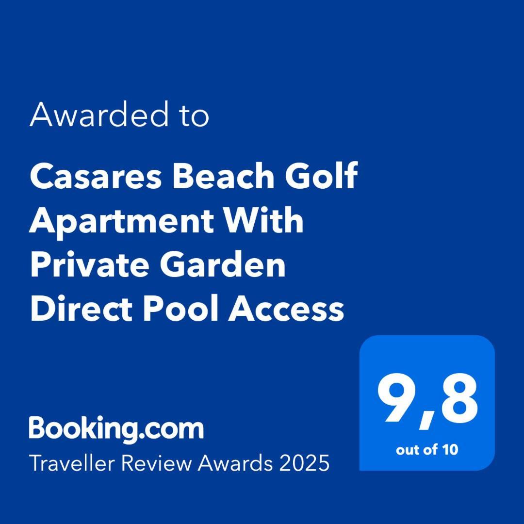 Casares Beach Golf Apartment With Private Garden Direct Pool Access 외부 사진